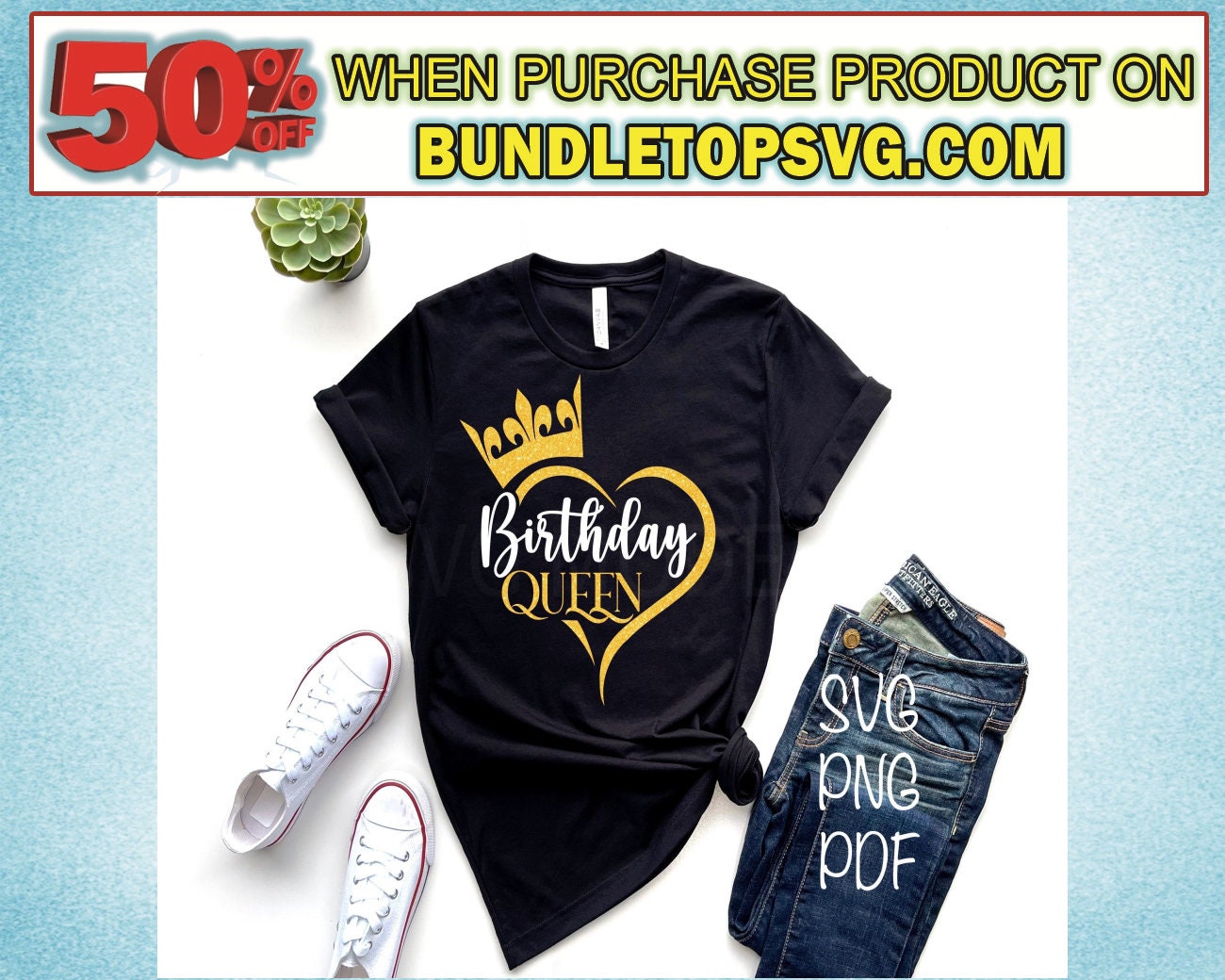 Birthday Queen Svg Png Pdf, Birthday Diva Svg, T-Shirt It's My Svg Png Pdf