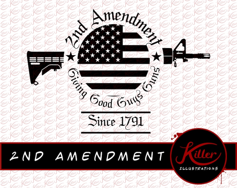 Download 2nd Amendment AR-15 Vector Gun Rights T-Shirt Design Cut ...