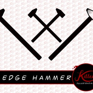 SLEDGE HAMMER 3 Pack | Tool Clip Art | Cut File| Instant Digital Download | Svg | Png | Pdf | Jpg | Eps | Dxf |