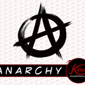 Anarchy Symbol Vector | Clip Art | Anarchist | Cut File| Instant Digital Download | Svg | Png | Pdf | Jpg | Eps | Dxf |