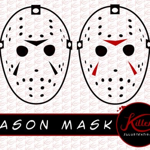 Jason Mask Vector 3 Pack | Hockey Mask Clip Art | Horror | Instant Digital Download | Svg | Png | Pdf | Jpg | Eps | Dxf |