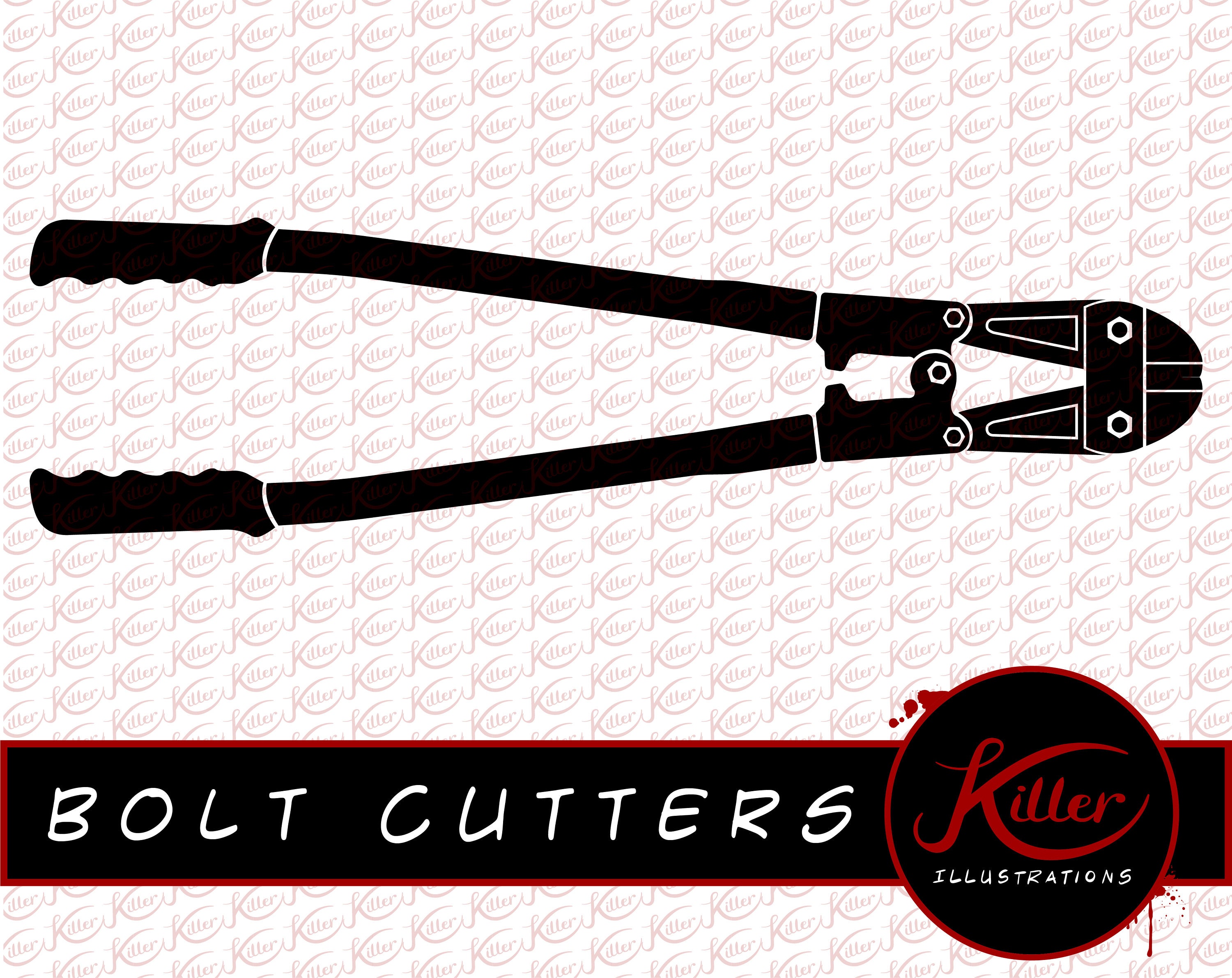 Bolt Cutters Vector Clip Art A.L.F. Cut File Instant Etsy