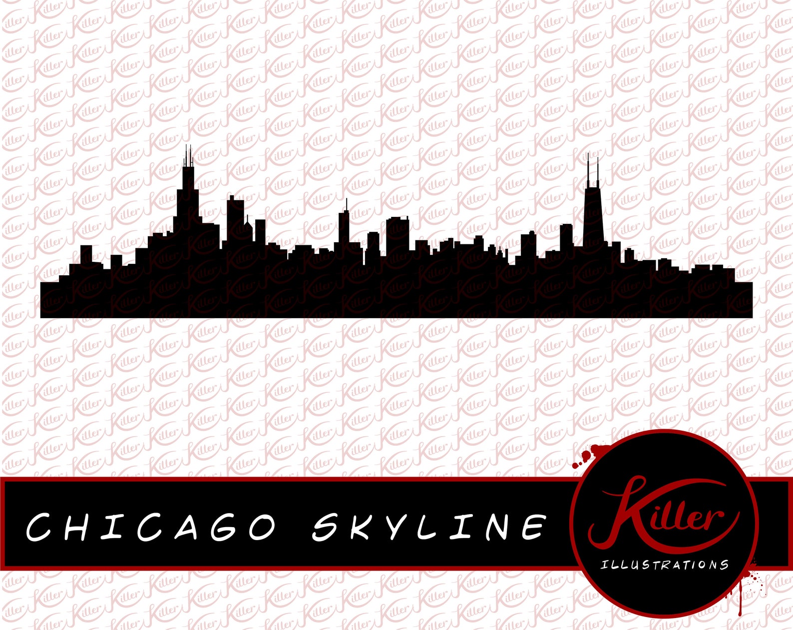 Clip Art Chicago Skyline