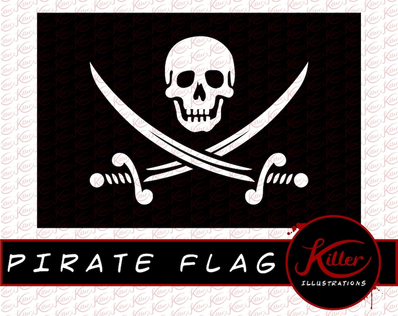 Download Pirate Flag Vector 3 PACK Hacker Clip Art Cut File | Etsy