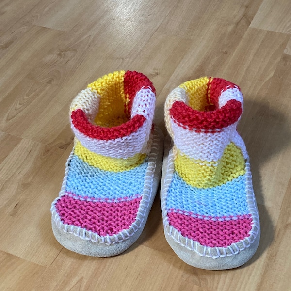 chaussons en laine pour enfants.