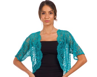 Turquoise top bolero jacket