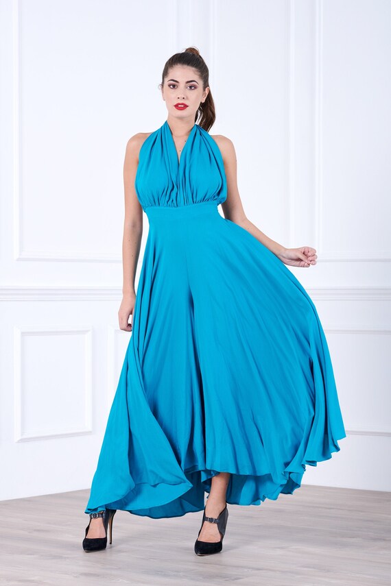 Made In Italy Jumpsuit Women Cocktail Dress Wedding Guest Etsy