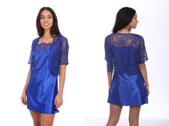royal blue lace bolero jacket
