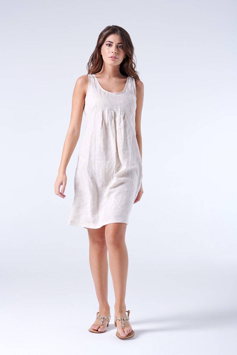 Linen Shift Dress Linen Slip Dress Plus Size Linen Clothing Etsy