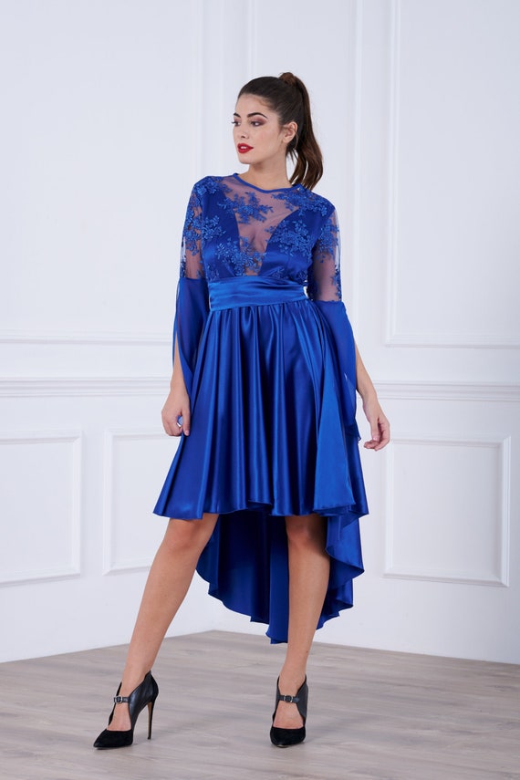 cocktail dress with tail