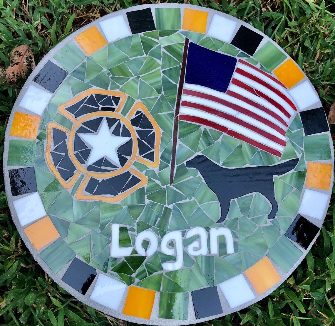 Stepping Flags Flags and Military Mosaic Stepping Stone - Etsy