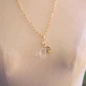 Clear Quartz and Gold Evil Eye Necklaces/Evil Eye Jewellery/Protection Jewellery/Handmade Jewellery