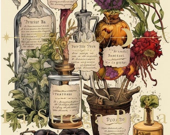 Witch Herbs Poster - Digital Download