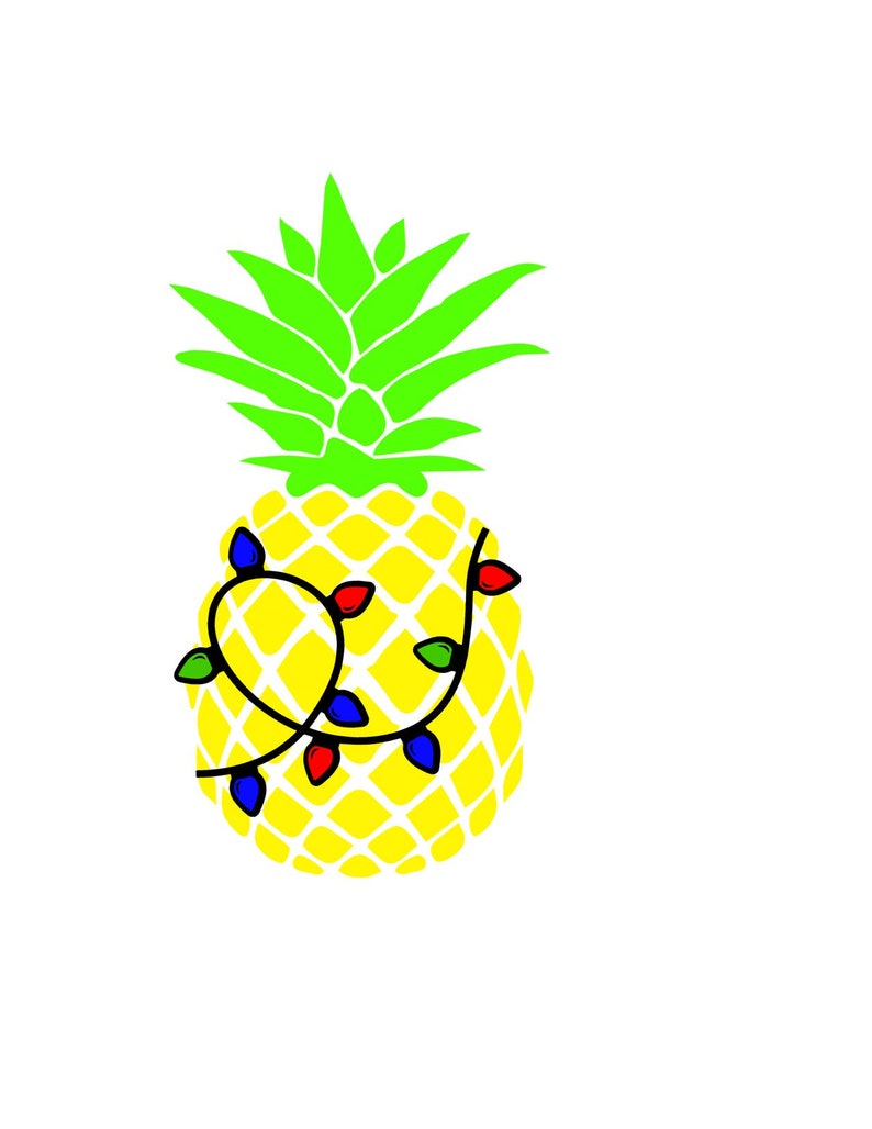 Download Christmas Pineapple cut file svg | Etsy