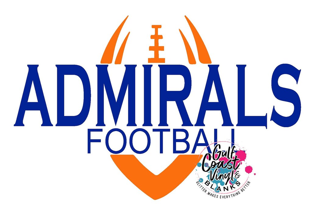 Admirals Football Cut, Print, Sublimation Digital Design Download - Etsy