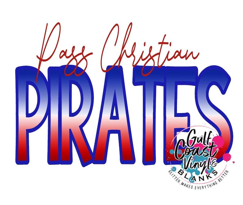 Pass Christian Pirates School Spirit Digital Download File Etsy