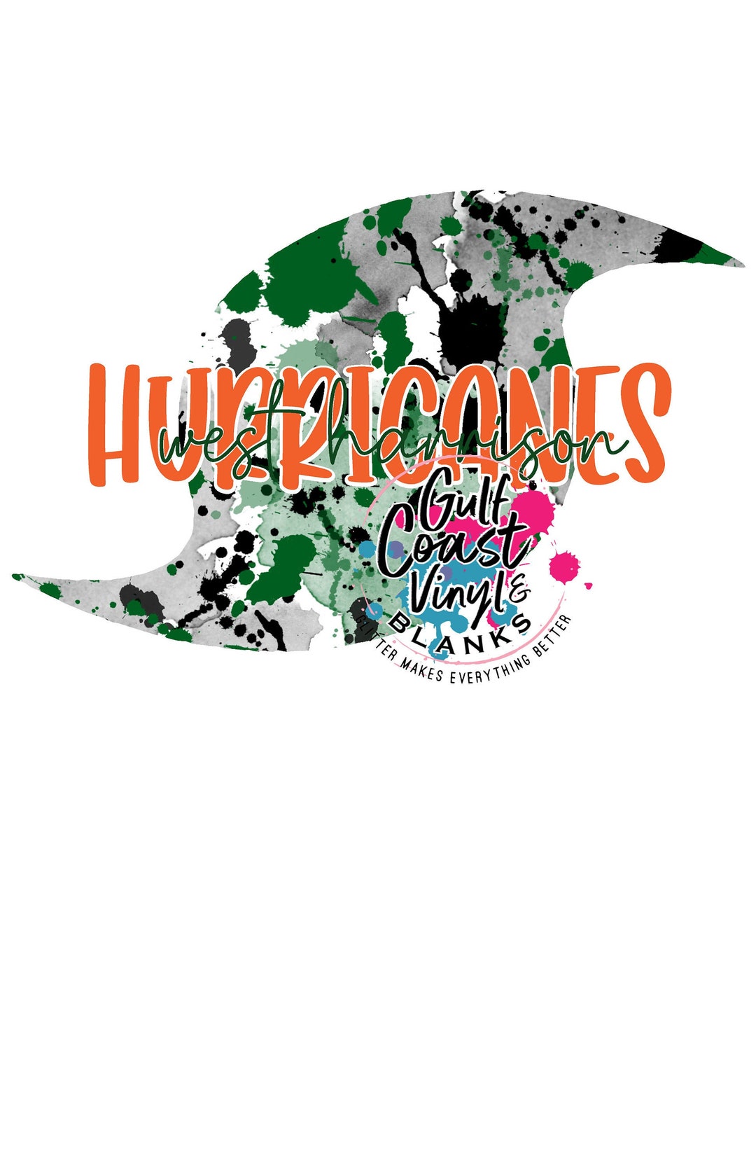 West Harrison Hurricanes Sublimation Digital Download Etsy
