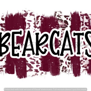Bearcats Brushstroke png sublimation file digital download