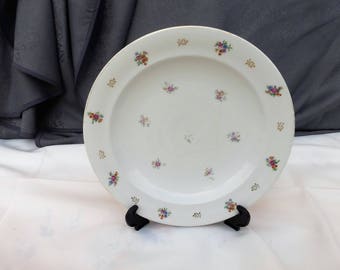 Assiette creuse orpheline en porcelaine de Limoges par Chastagner / Vintage French 'orphan' soup plate from Limoges, France