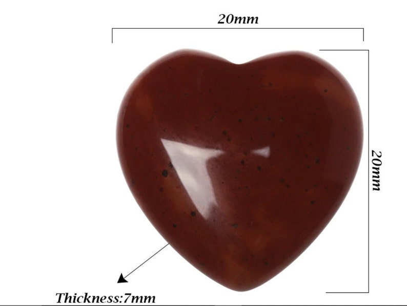 Opal Heart Stone Worry Stone Reiki Healing Crystal - Etsy