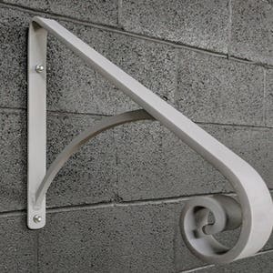 Handrail For 1 Or 2 Step Wrought Iron Grab Rail Solid Steel Etsy