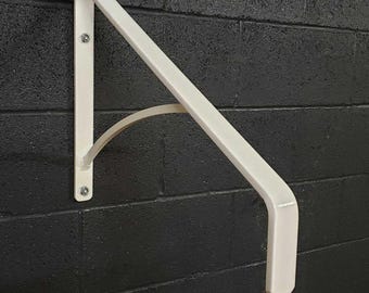 Modern Grab Rail for Stairs & Walls - Handrail for 1-2 Steps - Indoor/Outdoor - Made in USA - Customizable Finishes
