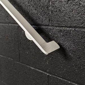 3 Foot Modern Metal Wall Rail for Stairs, Steel Railing for Stairs, Outdoors or Indoors