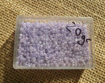 Verre Rocailles Perles de rocaille transparent violet foncé 10//0 10 G 25 g 50 g 100 g