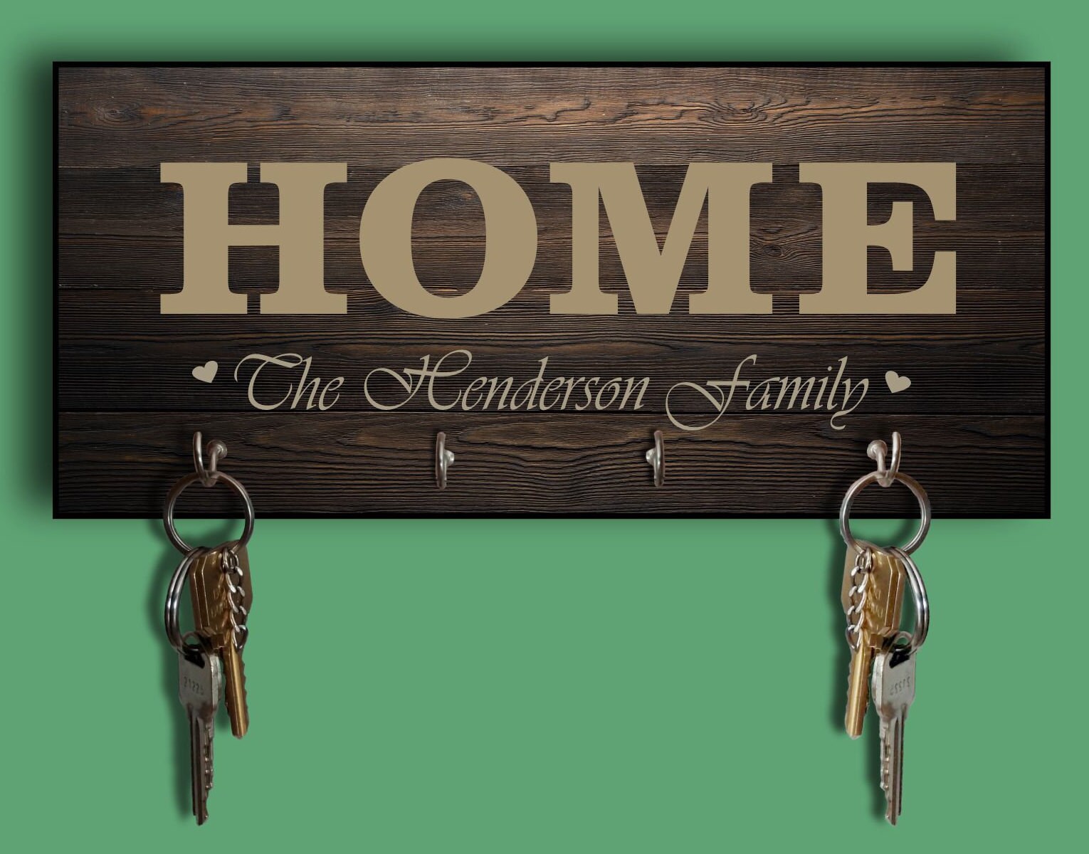 Wall key hanger Personalized Name Key Holder Wall Key Rack Etsy