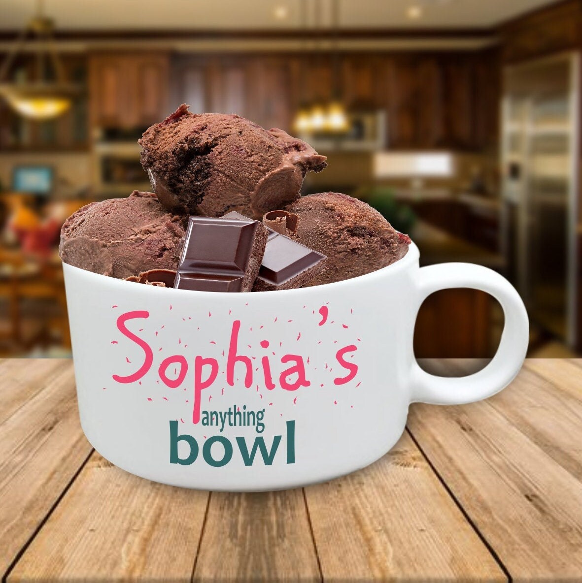 Dining & Serving Personalized 4 Inch Diameter Bowl Anything Bowl