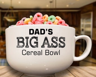 Giant Personalized Cereal Bowl - Etsy