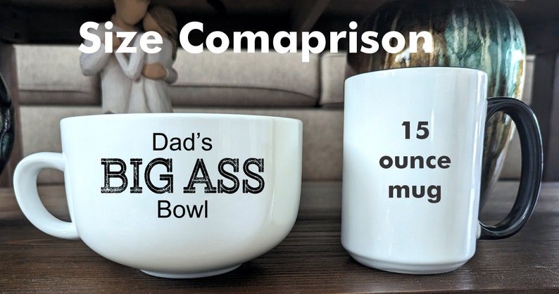 5.5 Inch diameter Personalized Cereal Bowl See Comparison Photo image 2