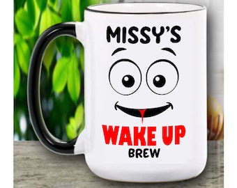 Personalized Wake Up Coffee Mug
