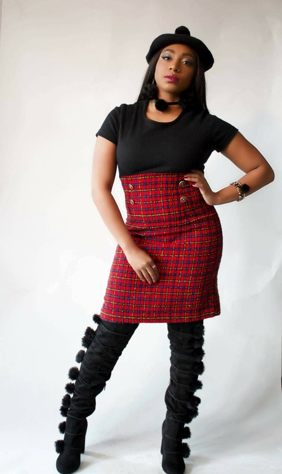 Vintage "Got to be clueless" Tweed dress