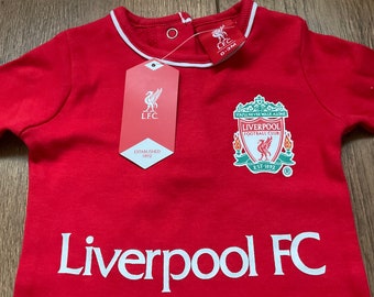 Personalised Liverpool FC Baby Sleepsuits Official Liverpool FC Babygrows