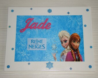 Table Queen from frozen with customization name choice