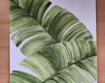 9x12 Banana leaf PRINT