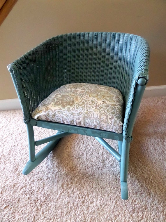 child size wicker chair