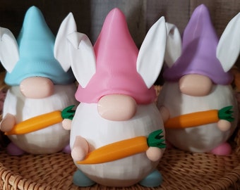 Spring Bunny Gnome - 3D Printed