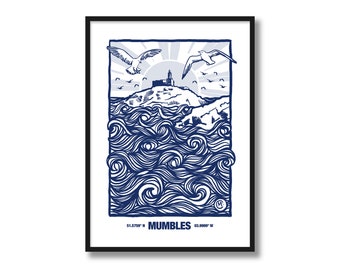 Mumbles, Swansea Art Print