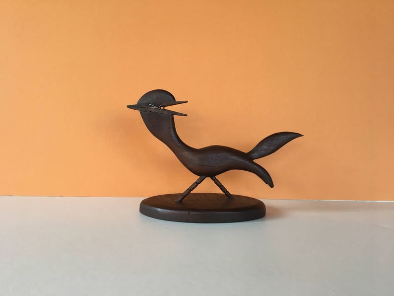 Vintage Letter Holder Road Runner Wood Bird Carved Bird Etsy