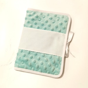 Health book cover to embroider in cross stitch, Minky fabric