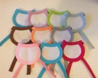 Bib for cuddly toy doll to embroider in cross stitch, 7 cm, color of your choice