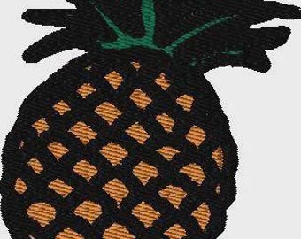 Ananas borduurontwerp, borduurontwerp, machineborduurwerk, machineborduurontwerp, eten, ananasborduurwerk, ananasontwerp