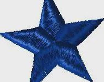 Diseño de bordado de estrellas, patriótico, 4 de julio, Independencia, bordado, diseño de bordado, bordado a máquina, diseño de bordado a máquina, azul