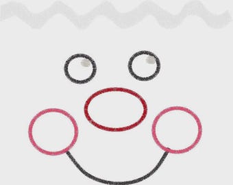 Peperkoek borduurontwerp, peperkoek gezicht borduurontwerp, machineborduurwerk, schattig, grillig, peperkoek, vakantie, kerst