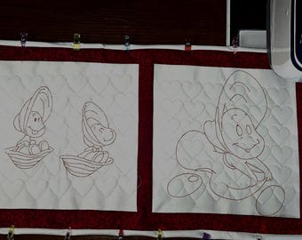 Quilten, quiltsteken, harten, machineborduurwerk, borduurontwerpen, vulsteken, machinale quiltontwerpen, Valentijnsdag