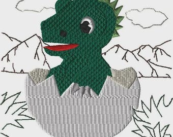 drakenborduurontwerp, dinosaurusborduurontwerp, machineborduurwerk, machineborduurontwerp, grillig, kinderen, schattig, draak, baby