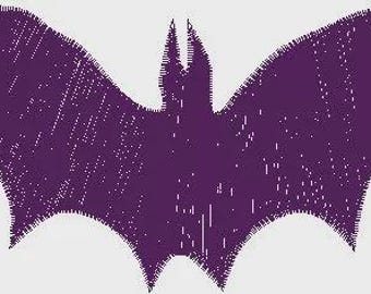 Vleermuisborduurontwerp, vleermuis machineborduurwerk, machineborduurontwerp, Halloween, vakantie, dier, grillig, vleermuis, borduurontwerp