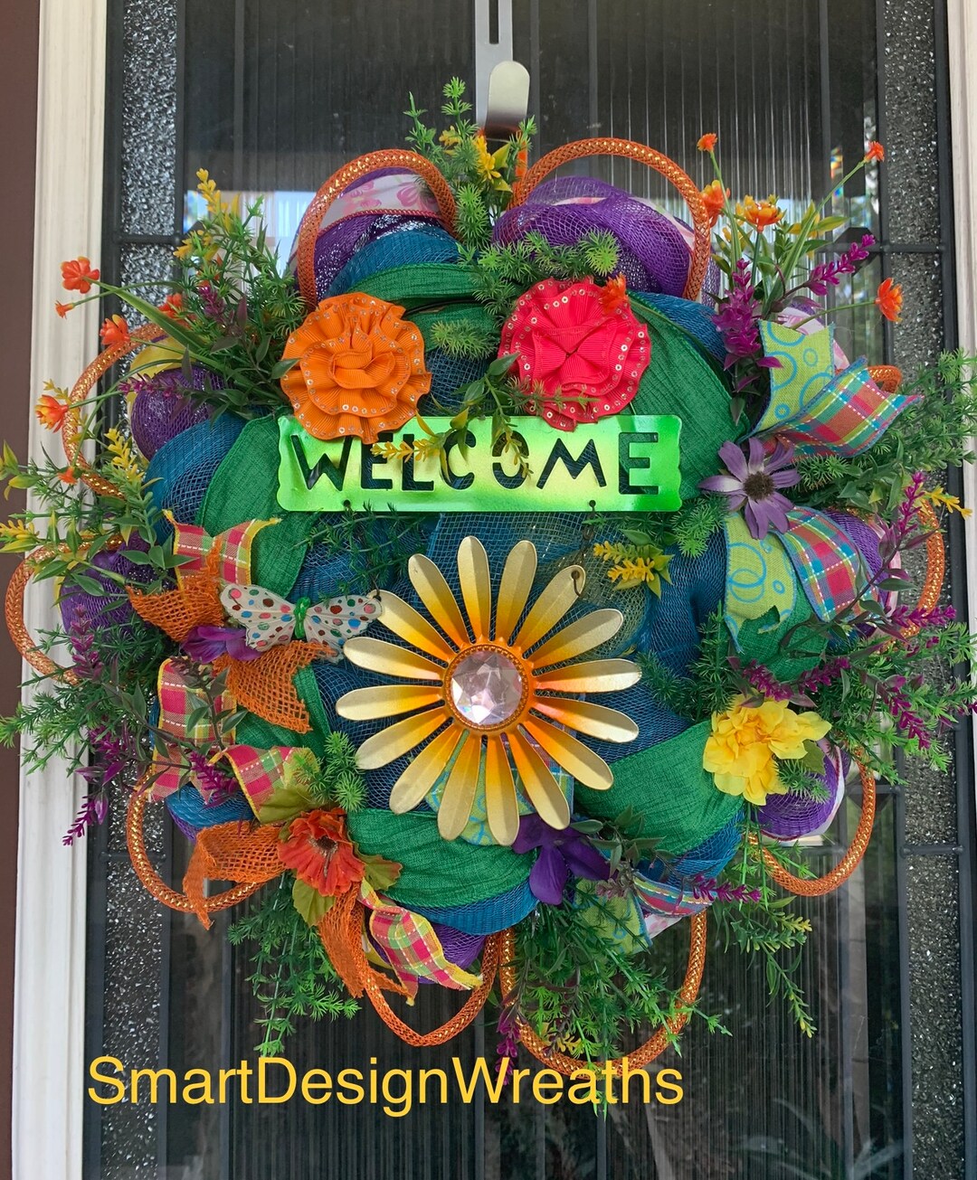 Front Door Wreath,spring Wreath,housewarming,home Decor